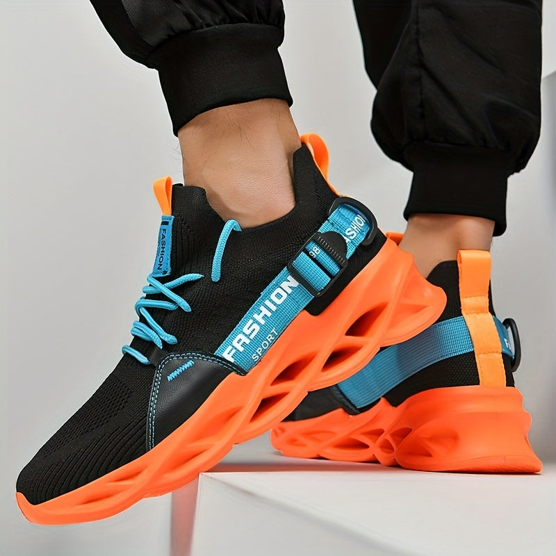 Men's Lace up Blade Sneakers Lightweight Athletic Shoes