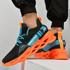 Men's Lace up Blade Sneakers Lightweight Athletic Shoes