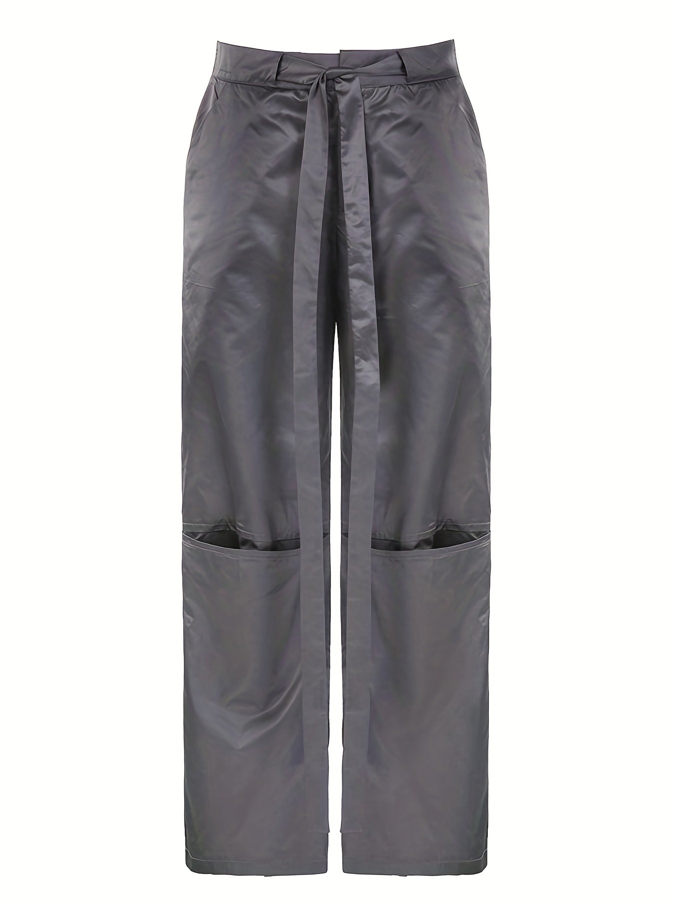Sporty Lace-Up Loose Fit Trousers Women's Activewear