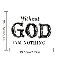 God's Letter Washable Iron On Decals for DIY T Shirts Hoodies & More
