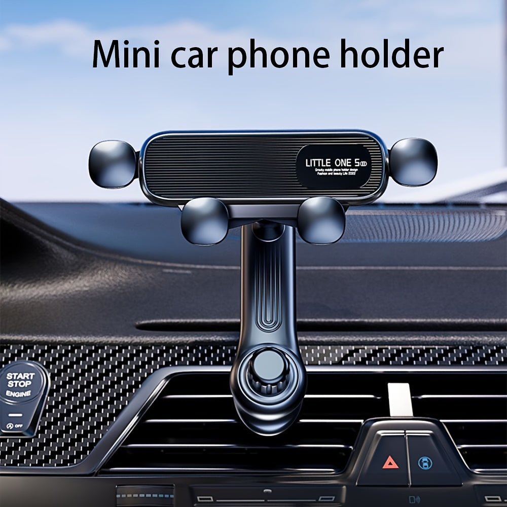 Car Phone Holder With Gravity Sensing, Rotatable Air Outlet Mount