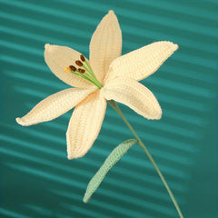 Creative Wool Crochet Flower Knitting Lily Gift Handicrafts Home Decor