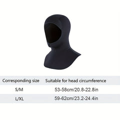 3MM Neoprene Wetsuit Dive Hood for Water Sports