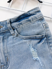 Girls Distressed Denim Shorts for Outdoor Summer Beach Kids
