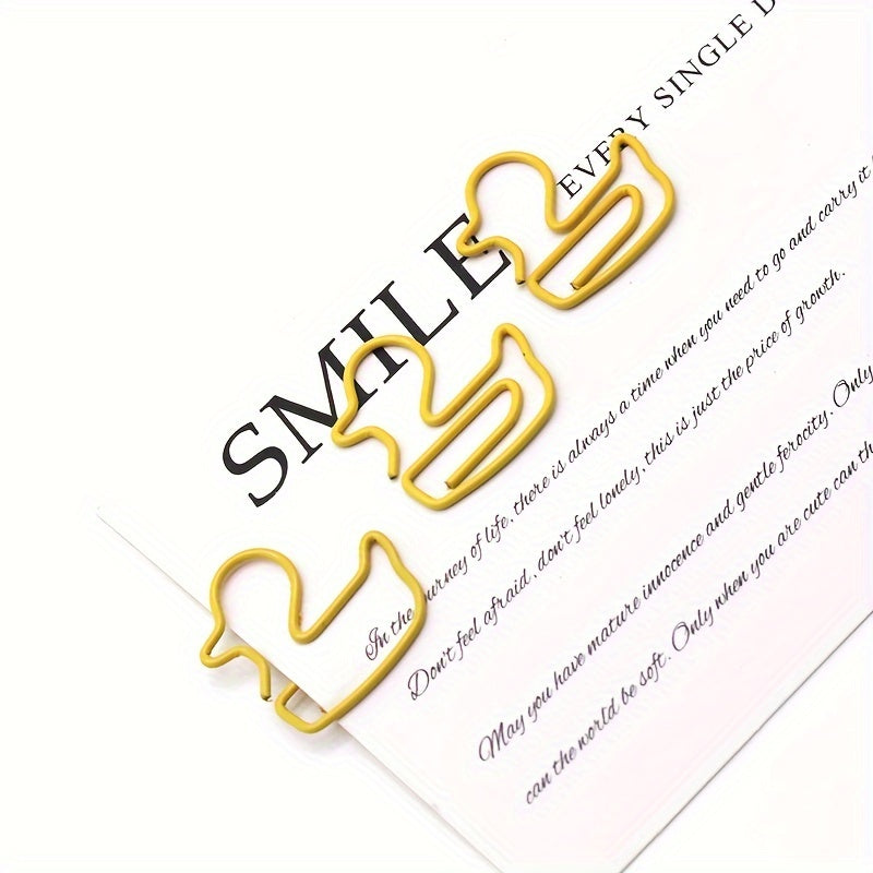 20pcs Duck Metal Animal Paper Clip Special shaped Crank Pin Bag