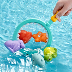 Bath Toy Lion Spray Net Fishing Shark Children's Animal Pinch Fun