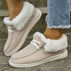 Women's Faux Fur Snow Boots Warm & Non-slip