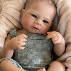 Elijah Bebe Reborn Boy Full Body Vinyl Soft Touch Realistic Newborn Baby Doll