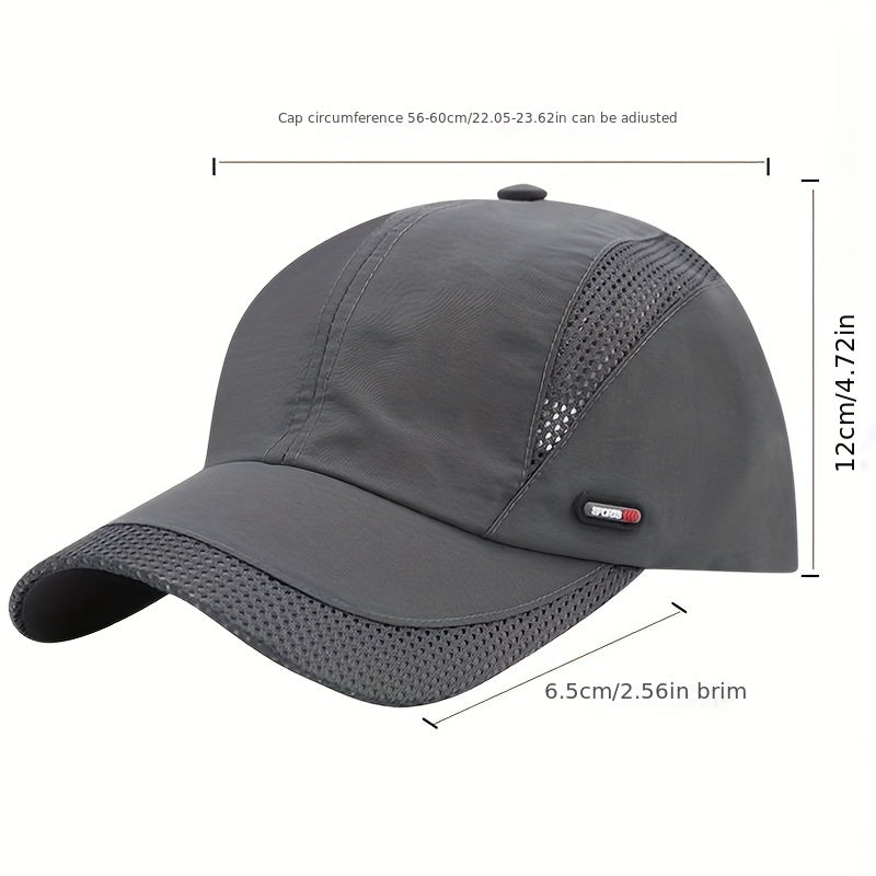 Men's Sun Visor Baseball Cap Outdoor Casual Breathable Hat