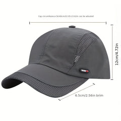 Men's Sun Visor Baseball Cap Outdoor Casual Breathable Hat