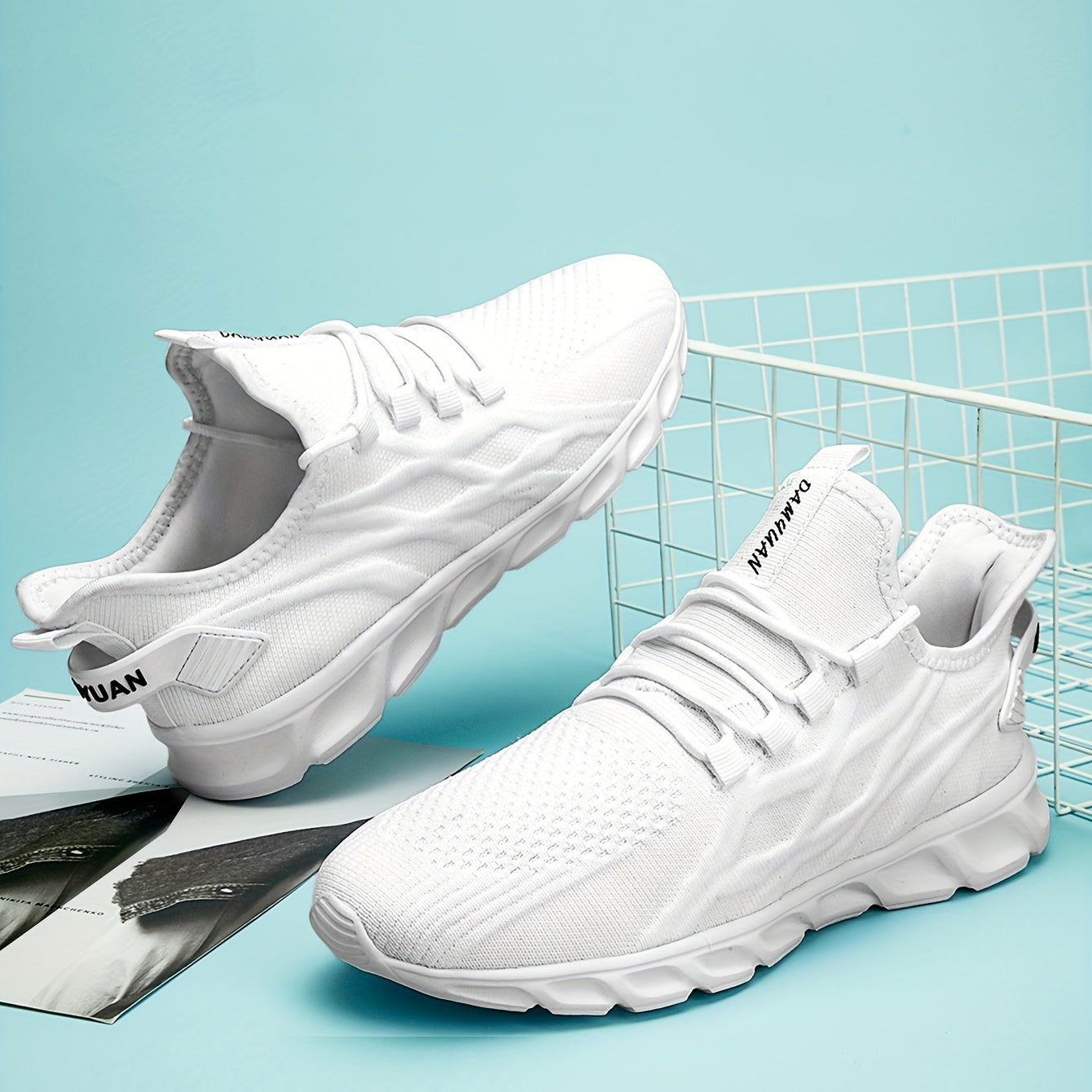 Men's Knitted Breathable Lightweight Running Shoes