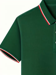 Men's Cartoon Bunny Graphic Polo Shirt Short Sleeve