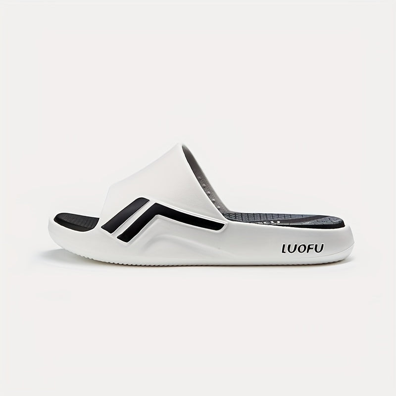 LUOFU Men's Non Slip Platform Slides for Summer