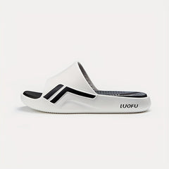 LUOFU Men's Non Slip Platform Slides for Summer