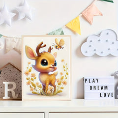 Rhinestone Painting Embroidery Cartoon Animal Deer 5D DIY Picture