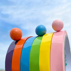 Rainbow Ball Tape Crafts Kit for Kids - DIY Decompression Toys