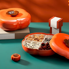 Persimmon Candies Storage Box With Grids Cookies Storage Tray