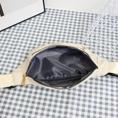 Outdoor Waist Bag Double Zip Crossbody Chest Purse