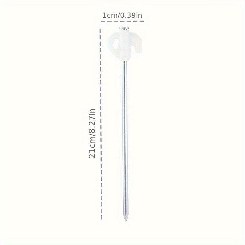 8pcs Luminous Ground Nails 8 2in Tent Ground Nails Fluorescent Steel Nails