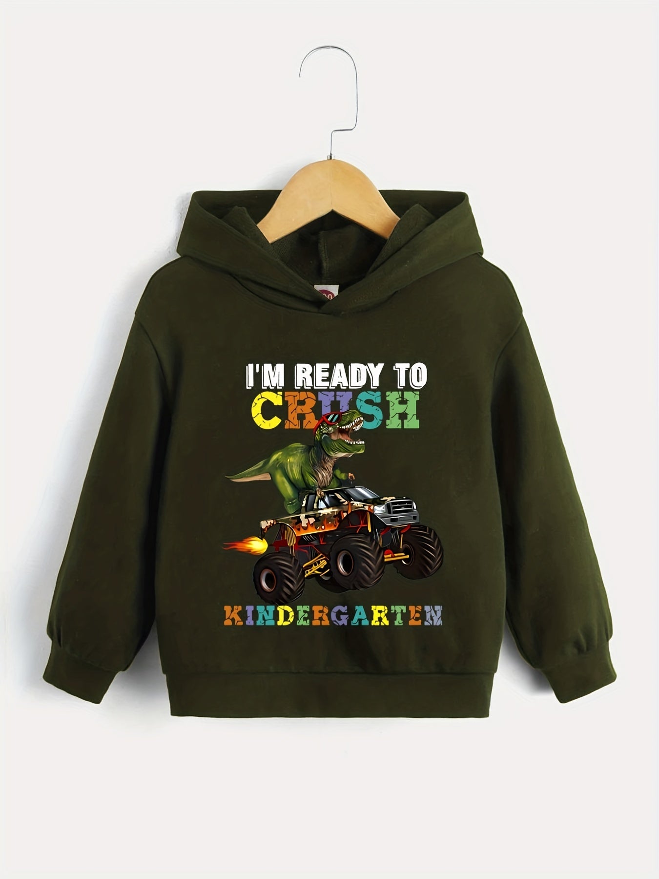 Funny Dinosaur Hooded Sweatshirt for Boys