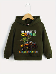 Funny Dinosaur Hooded Sweatshirt for Boys