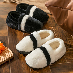 Plush Lined Fuzzy Slippers Non Slip Indoor Shoes