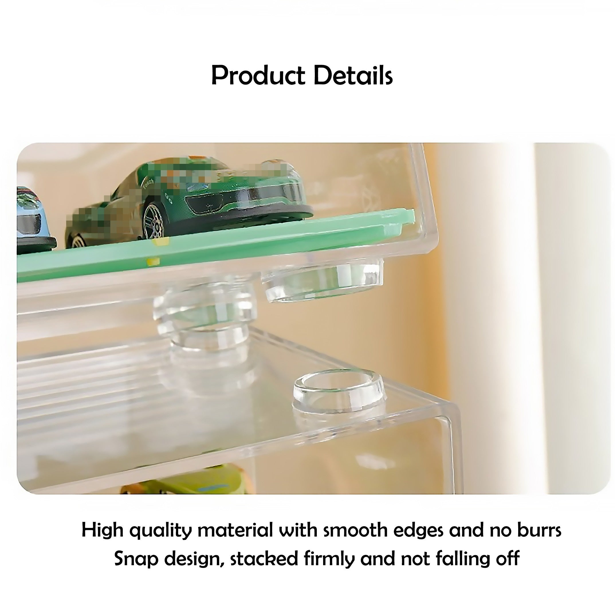 Toy Car Model Storage Box High transparent PVC Display Model Car Garage