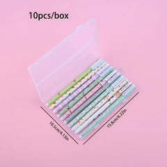 10pcs Colorful Gel Pens Set with Case Box