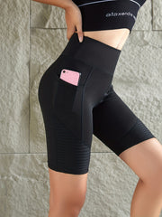 High Waist Sports Biker Shorts for Running & Workout