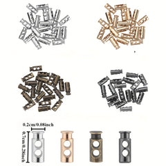 10 Small Spring Buckles Mini Rope Button BJD Doll Clothing Accessories Gold