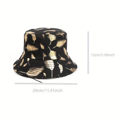 Bucket Hat Feather Version Bronzing Sunshade All match Sunscreen