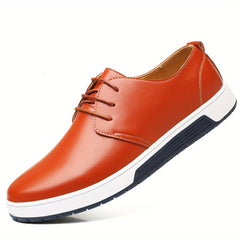 Men's Lace-up Oxford Shoes Rubber Sole Smart Casual Dress Business Shoes
