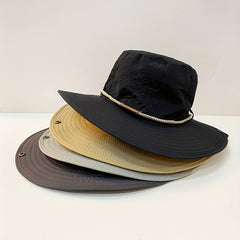 Embroidered Sun Protection Hat for Outdoor Traveling
