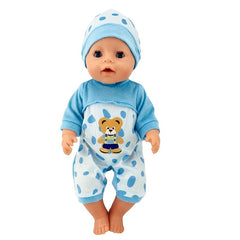 18 inch Animal Shafu Doll Clothes Velvet Hat Bear Onesie Suit for Christmas