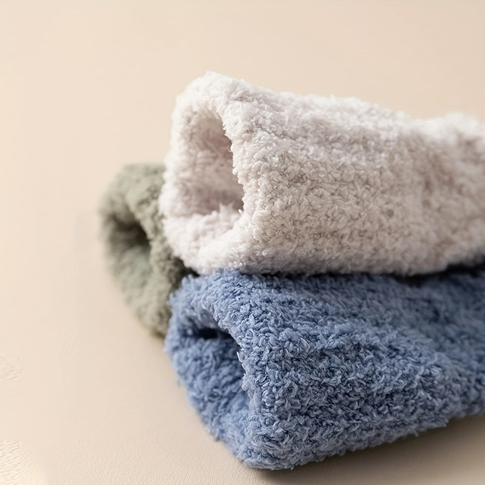 Men's Non-slip Winter Plush Sleep Socks Thick Warm Floor Socks