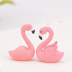 2pcs Flamingo Statues for Tropical Outdoor Decor