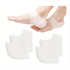 4pcs Silicone Heel Protectors for Plantar Fasciitis Foot Protection