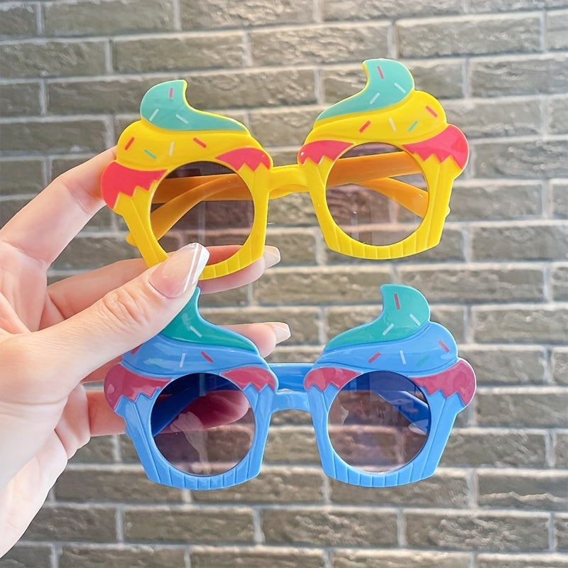 Funny Ice Cream Sunglasses for Kids UV Protection