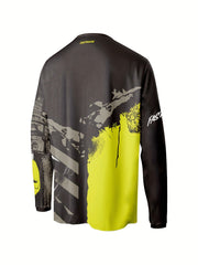 Men's Dark Skeleton Long Sleeve Motocross Shirt