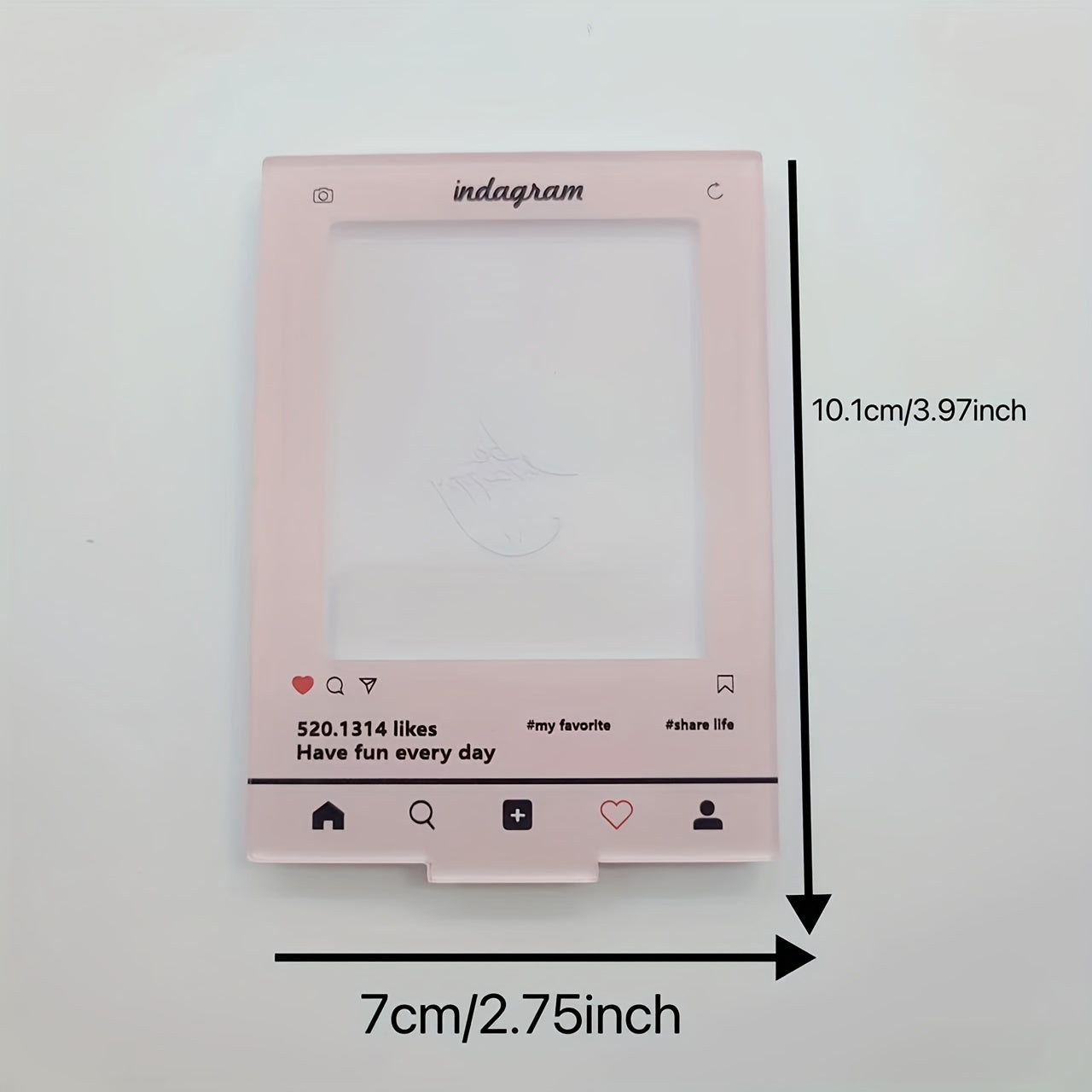 Acrylic Frame 3" Photo Display Frame Souvenir Frame