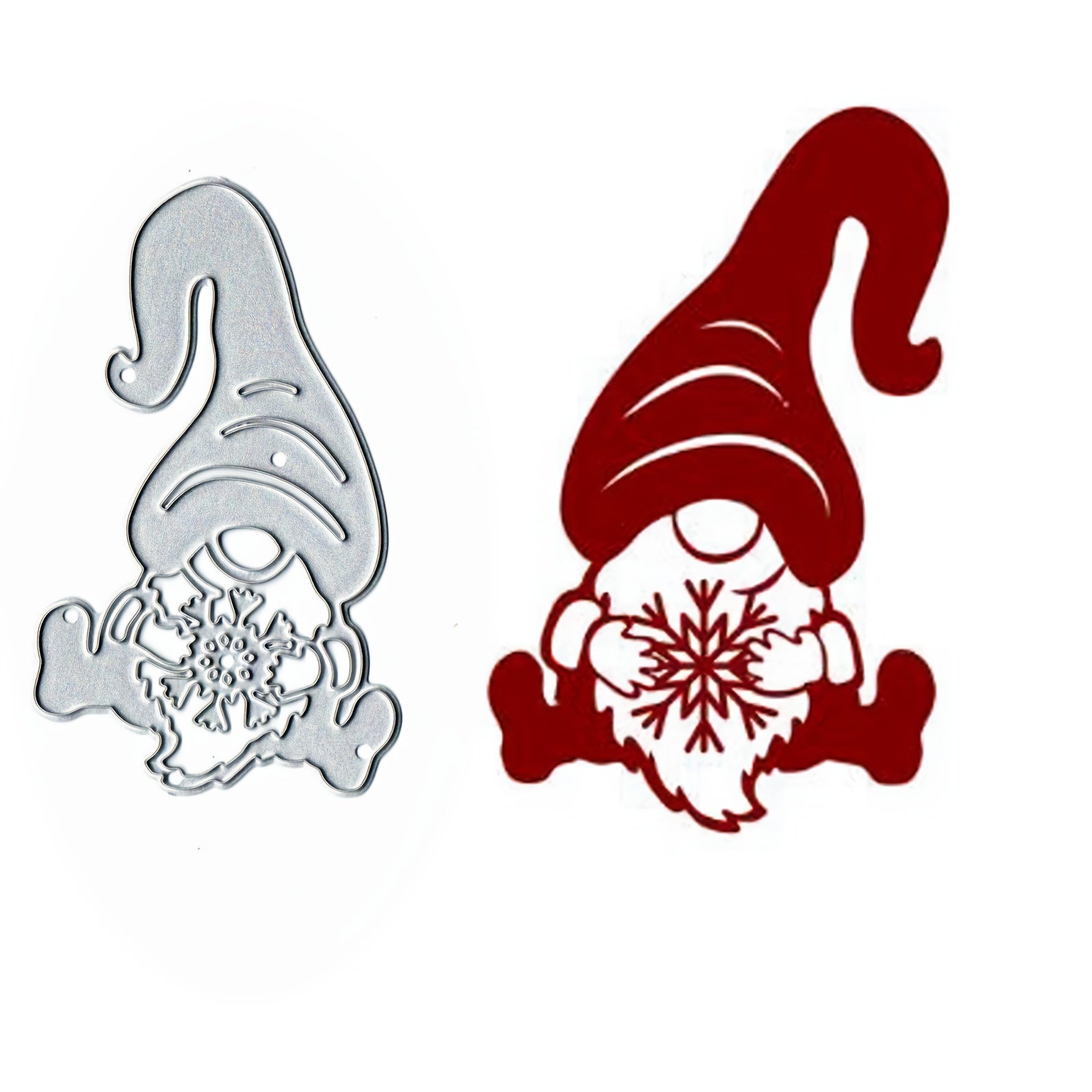 Christmas Santa Claus Die Cuts Snowflake Santa Cutting Dies DIY Scrapbooking
