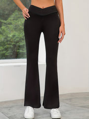 High Waist Flare Pants Casual Flare Leg Pants Women's Clothing