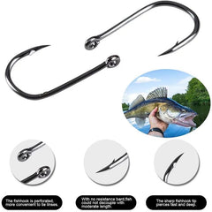 100pcs Fish Hooks Strong and Versatile for Saltwater and Freshwater Fishing