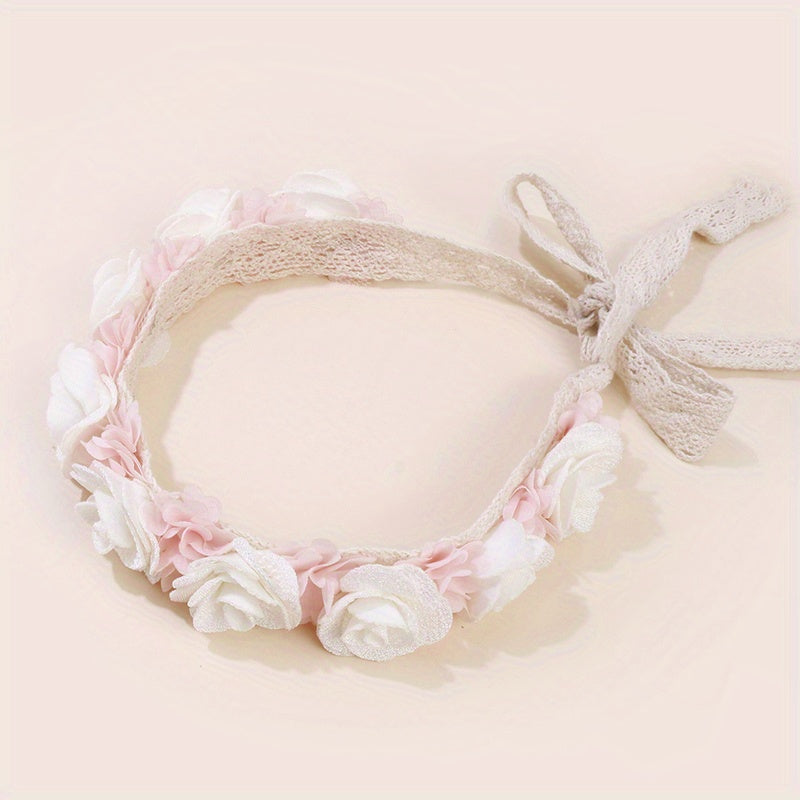 Floral Lacy Baby Headbands Hairbands Elastics Hair Accessories For Baby Girls