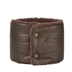 Winter Plus Velvet Button Bib Neck Guard Warm Double sided Neck Sleeve