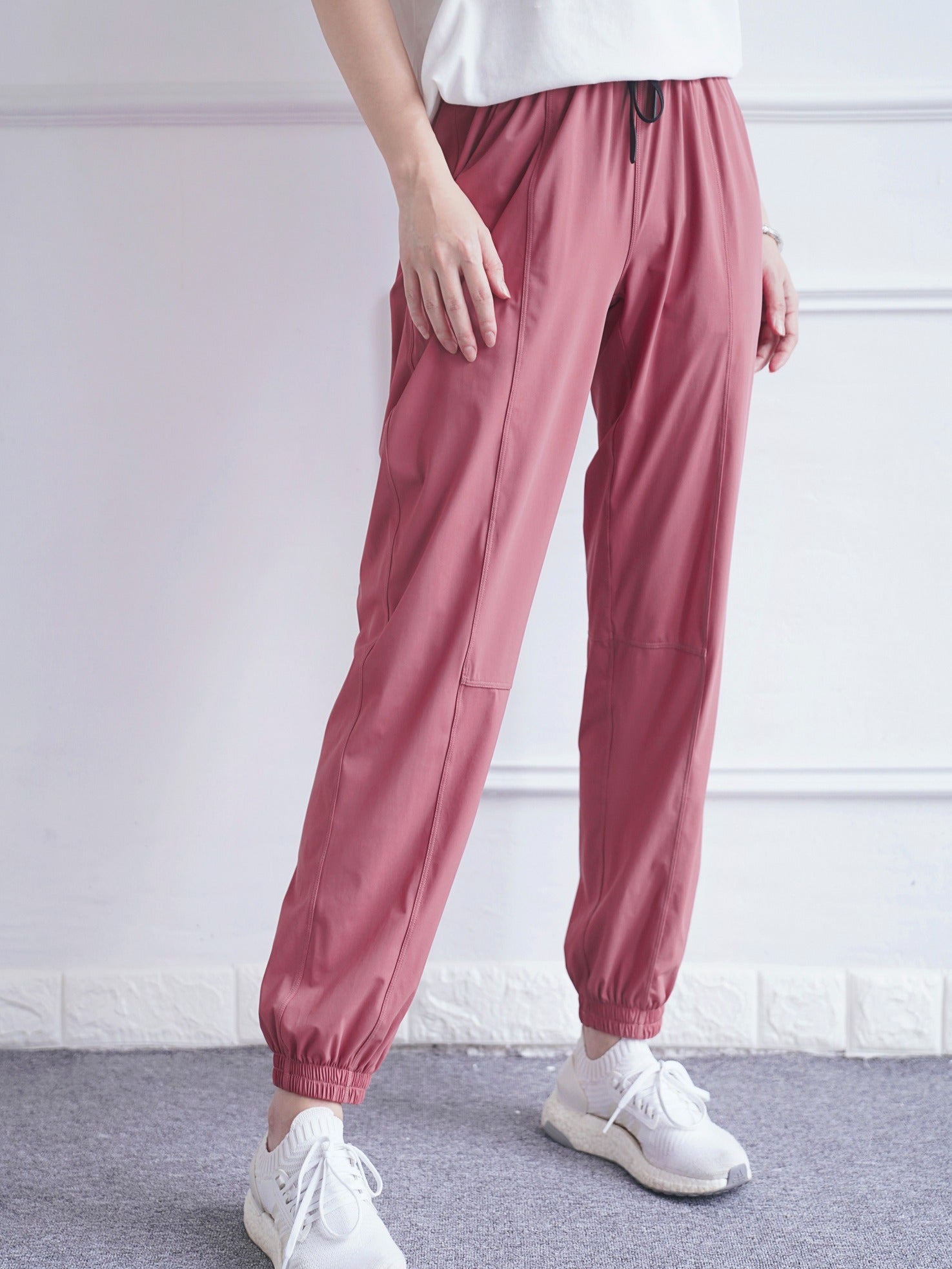 Women's High Waisted Sweat Pants Solid Jogger Yoga Pants