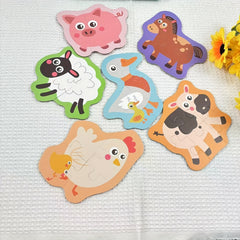 23pcs Animal Puzzle Educational Toys for Kids Parent-Children Games Christmas Ha