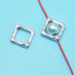 10pcs Square Spacer Beads Antique Silver for DIY Jewelry Making
