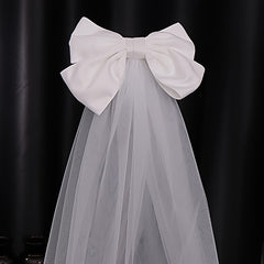 Bow Bridal Veil Women Bride Party Wedding Bridal Accessories Jewelry Veil