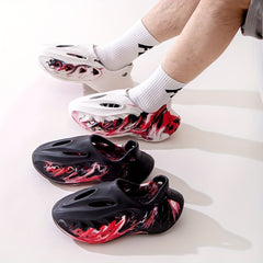 Men's Camo Tie Dye Slip On Clog Sandals